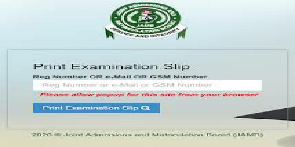 TestDriller How to Reprint your Jamb 2021 slip free